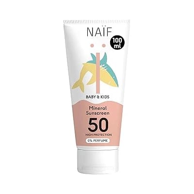 Protetor solar mineral em creme da Naif