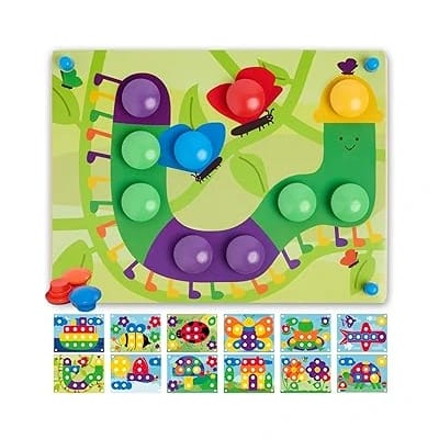 Nene Toys puzzle de madeira com botões