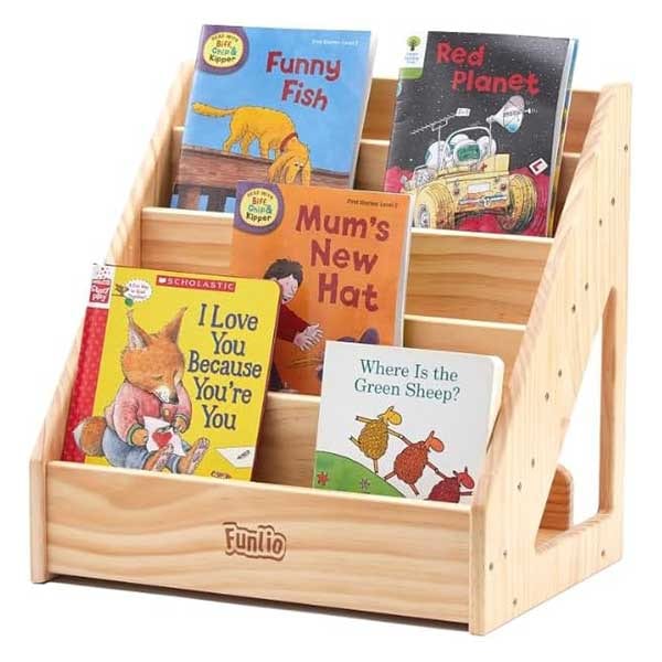 FUNLIO front-facing Montessori bookshelf