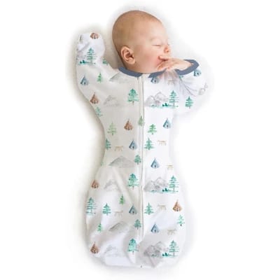 SwaddleDesigns transition swaddle braços-up 0-3 meses